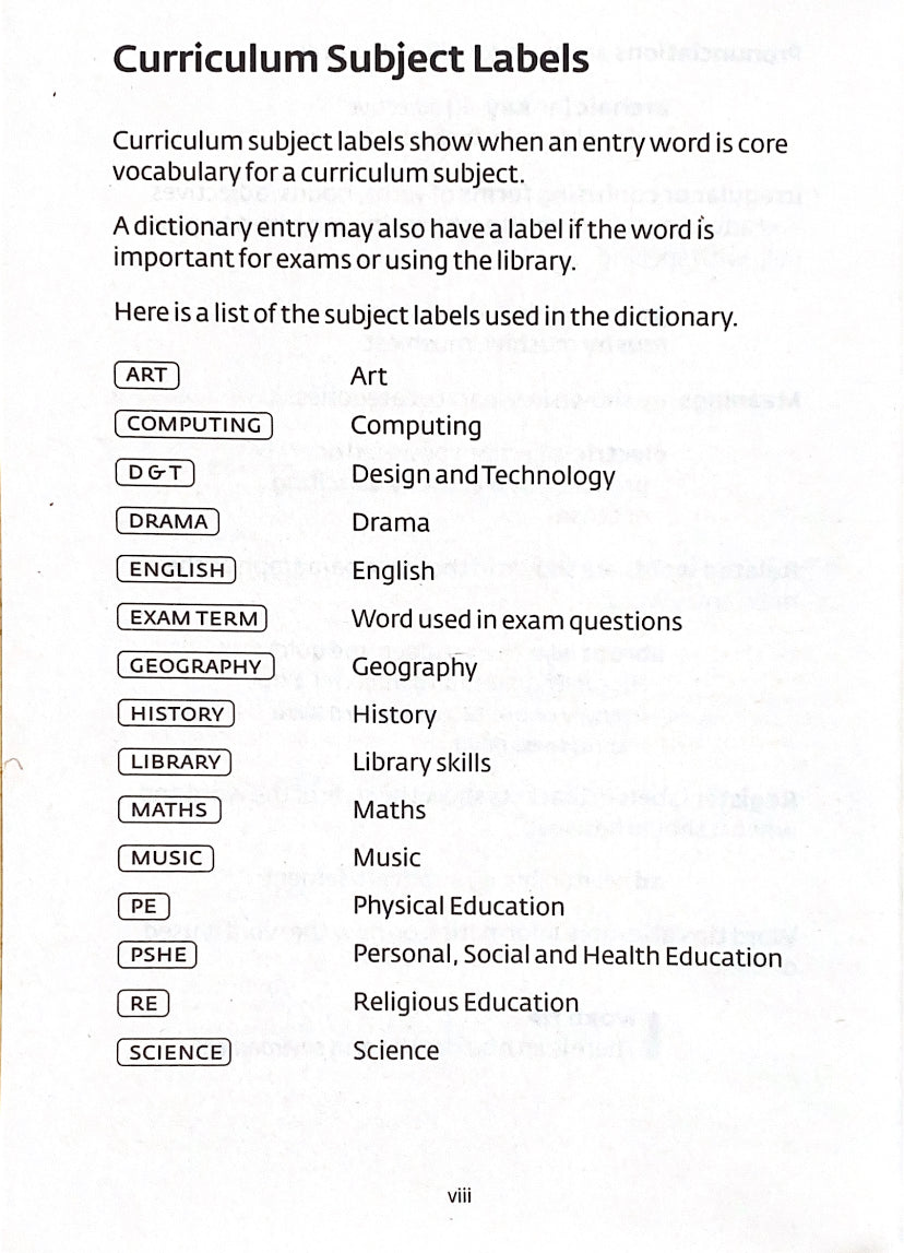 Collins English School Dictionary