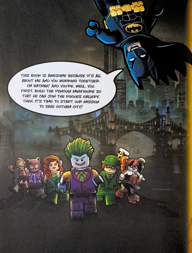 Lego Batman Movie Official Annual 2018 Hardback with Penguin Minifigure. Less than Half Price!