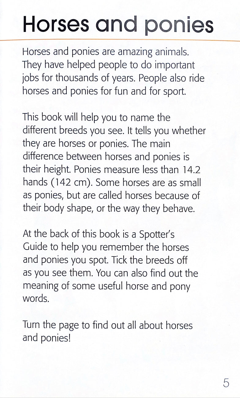 First Book of Horses and Ponies